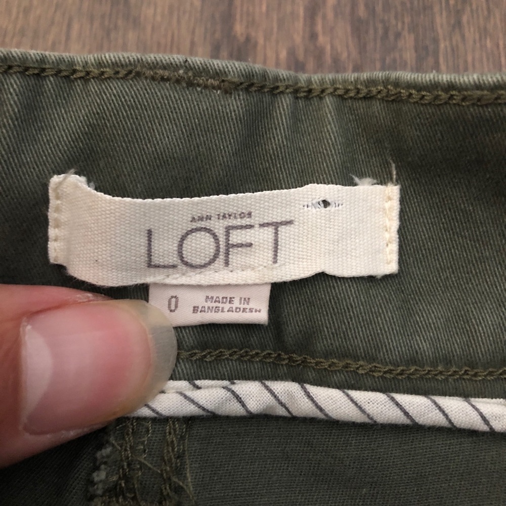 Ann Taylor LOFT Olive Green Chino Jeans - Picture 3 of 5